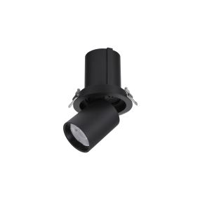 Nova Luce Naruto - Einbaustrahler - Ø 115 mm Einbaumaß - inkl. 20W LED - schwarz - Lichtfarbe warmweiß