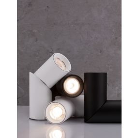 Nova Luce Oberon - Aufbaustrahler - Ø 6 x 18 cm - 6W LED inkl. - weiß