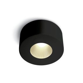 ONE Light LED Fashion Cylinders - Aufbaustrahler 1L - Ø 7,95 x 4 cm - 7W dimmbare LED inkl. - schwarz