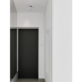Nova Luce Naruto - Einbaustrahler - Ø 90 mm Einbaumaß - inkl. 15W LED - weiß mit schwarz - Lichtfarbe warmweiß