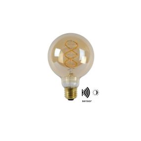 Lucide LED-Glühbirne Twilight Sensor - Ø 9,5 x 13,8 cm - E27 - 4W nicht dimmbar - 2200K - amber