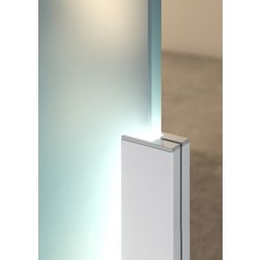 Klus KRAV-05IN - LED-Profil für Glaswände mit einer Stärke von 11,9mm bis maximal 13,5mm - 1,69 x 2,80 cm - silber eloxiert