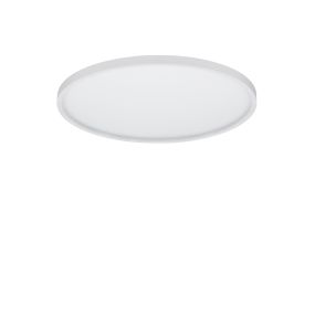 Nova Luce Chet - Deckenleuchte mit Fernbedienung - Ø 58,3 x 6,5 cm - 49W dimmbar LED inkl. - Sand Weiß