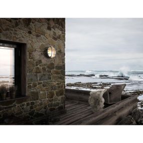 Nordlux Polperro - Außenwandleuchte - Ø 19,5 x 9,3 cm - IP64 - Nickel