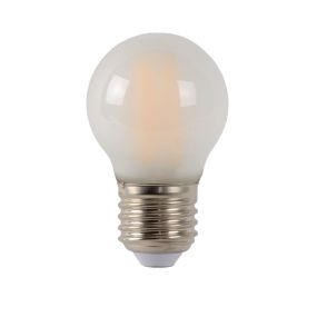 Lucide LED-Glühlampe - Ø 4,5 x 7,4 cm - E27 - 4W dimmbar - 2700K - alabaster