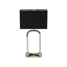 Searchlight Aura - Tischleuchte - 30 x 20 x 57 cm - 6W dimmbare LED inkl - schwarz und chrom