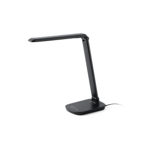 Faro Anouk - Schreibtischlampe mit USB - 35 x 13,5 x 40 cm - 8W dimmbare LED inkl. - mattschwarz