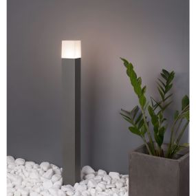 Nova Luce Stick - Gartenleuchte - 7,6 x 7,6 x 80 cm - IP54 - dunkelgrau