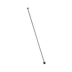 Nova Luce Sima - wandleuchte - Ø 8 x 216 cm - 30W LED inkl. - matt schwarz
