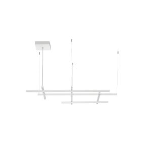 Nova Luce Pace - Hängelampe - 102 x 204 x 80 cm - 83W dimmbar LED inkl. - Sand Weiß