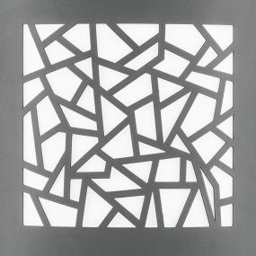 Nova Luce Zenith - Außenwandleuchte - 23 x 9,5 x 26,4 cm - IP44 - dunkelgrau