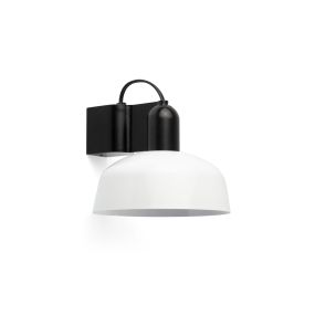 Faro Tatawin - Wandleuchte - Ø 18,4 x 15,5 cm - schwarz satiniert und weiß glänzend