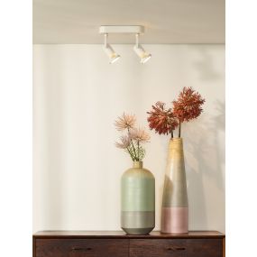 Lucide Jaster 2 - Aufbaustrahler - 20 x 6 x 15,5 cm - 2 x 5W LED inkl. - weiß