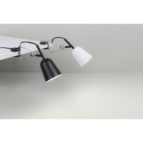 Faro Studio - Klemmleuchte - 9 x 30 x 14 cm - schwarz und creme