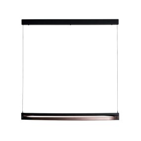 Maxlight Singapur - Pendelleuchte - 123 x 30 x 190 cm - 80W LED inkl - Schwarz und Kaffee