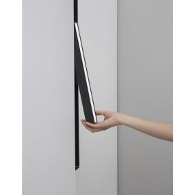 Nova Luce Rieti - Leuchte für Magnetprofilsystem - 40,2 x 3,5 x 5,1 cm - 22W LED inkl. - schwarz - weiße Lichtfarbe