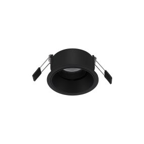 Nova Luce Reina - Einbaustrahler - Ø 90 mm x 49 mm, Einbaumaß Ø 75 mm - schwarz