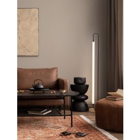 Nova Luce Wetro - Stehleuchte - 28 x 150 cm - 32W LED inkl. - matt schwarz und gold