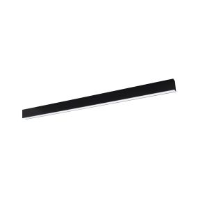 Nova Luce Gent - lineares Lichtprofil - 120 x 3,8 x 7 cm - 40W LED inkl. - schwarz - weiße Lichtfarbe