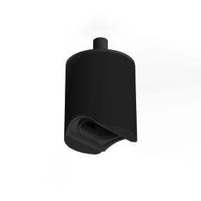 Creative Cables - runde S14d Fassung für Hängelampen - Ø 4,7 x 7,2 cm - schwarz