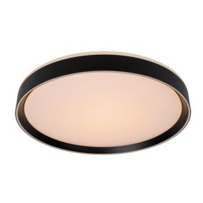Lucide Nuria - Deckenleuchte - Ø 50 x 7,5 cm - 36W LED inkl. - 3 Stufen dimmbar - schwarz