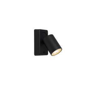 Projectlight Phoebe - Wandaufbaustrahler mit Schalter - 12 x 7 x 11 cm - schwarz