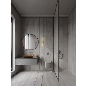 Nova Luce Hedula - wandleuchte - 63 x 12 x 8,2 cm - 23W LED inkl. - IP44 - Sand Gold