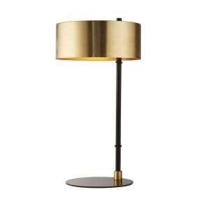 Searchlight Knox - Tischleuchte - Ø 25 x 49 cm - schwarz und gold