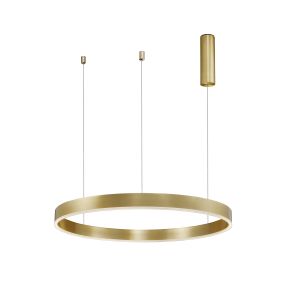 Nova Luce Motif - Pendelleuchte - Ø 80 x 120 cm - 48W dimmbare LED inkl - Messing gold
