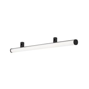 Nova Luce Zeon - Lichtpunkt Magnetschienensystem - 75,5 x 10 cm - 20W LED inkl. - Sand schwarz