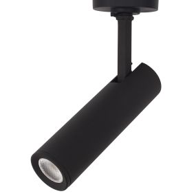 Nova Luce Nap - Strahler für Magnetprofilsystem - Ø 3 x 19 cm - 10W LED inkl. - schwarz - Lichtfarbe warmweiß