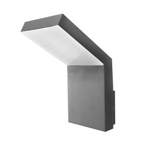 Nova Luce Park - Außenwandleuchte - 8 x 14 x 18 cm - 6W LED inkl. - IP54 - dunkelgrau