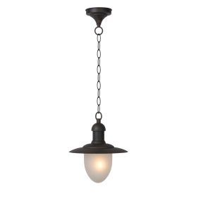 Lucide Aruba - Hängeleuchte - Ø 25 x78 cm - IP44 - rostbraun