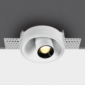 ONE Light Trimless COB Spot - Einbaustrahler - Ø 85 mm, Ø 88 mm Einbaumaß - 7W dimmbare LED inkl. - weiß