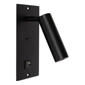 Projectlight Victoria USB - Wandeinbauleuchte - 8 x 16 x 16 cm - schwarz