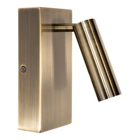 Projectlight Victoria - Wandleuchte - 7,5 x 17 x 15,6 cm - Messing antik