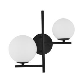 Nova Luce Impero - Pendelleuchte - 35 x 19 x 33 cm - schwarz und weiß