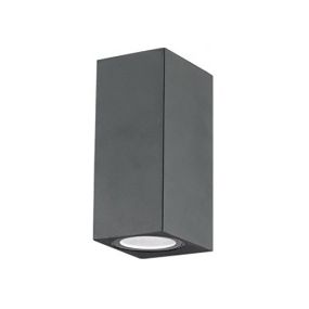 Nova Luce Nero - Außenwandleuchte - 6,7 x 8 x 15 cm - IP54 - dunkelgrau