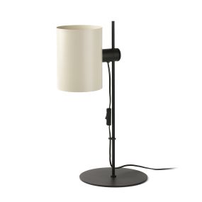 Faro Guadalupe - Tischleuchte - 24 x 22,5 x 55 cm - schwarz und beige