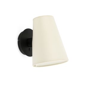 Faro Lupe - Wandleuchte - 10 x 23,5 x 23 cm - beige und schwarz