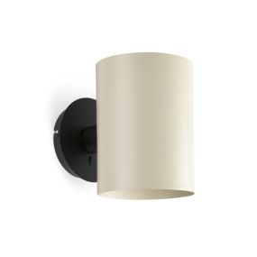 Faro Guadalupe - Wandleuchte - 17 x 23,5 x 23 cm - schwarz und beige