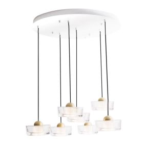 Maxlight Lipari - Pendelleuchte - Ø 62 x 180 cm - 38W LED inkl - gebürstetes Gold