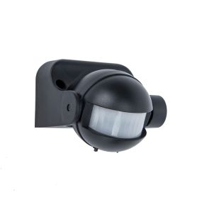 Lutec Sphere - Infrarotsensor - 9 x 10 x 8 cm - IP44 - schwarz