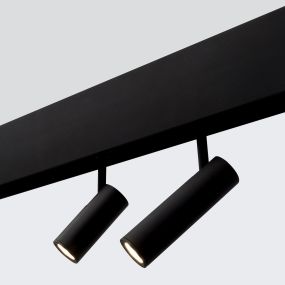Nova Luce Nap - Strahler für Magnetprofilsystem - Ø 3 x 19 cm - 10W LED inkl. - schwarz - Lichtfarbe weiß