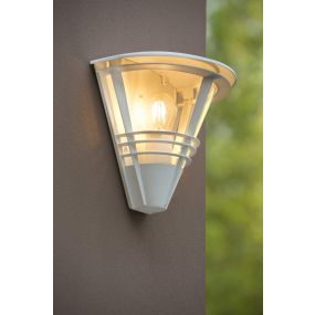 Lucide Livia - Außenwandleuchte - 27 x 17,5 x 25 cm - IP44 - weiß