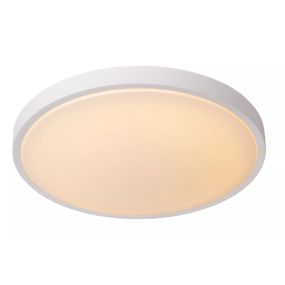 Lucide Dasher - Deckenleuchte - Ø 41 x 10,6 cm - 24W LED inkl - IP44 - weiß