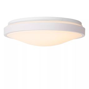 Lucide Dasher - Deckenleuchte - Ø 34,8 x 9,8 cm - 18W LED inkl - IP44 - weiß