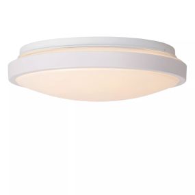 Lucide Dasher - Deckenleuchte - Ø 29,3 x 8,5 cm - 12W LED inkl - IP44 - weiß