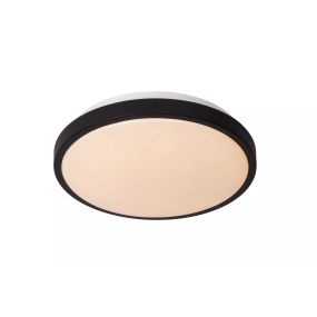 Lucide Dasher - Deckenleuchte - Ø 29,3 x 8,5 cm - 12W LED inkl. - IP44 - schwarz