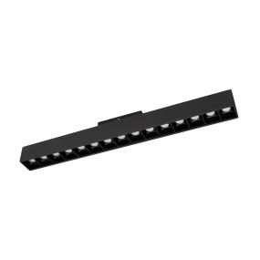 Nova Luce Este - Leuchte für Magnetprofilsystem - 40,2 x 3,5 x 5,1 cm - 22W LED inkl. - schwarz - weiße Lichtfarbe